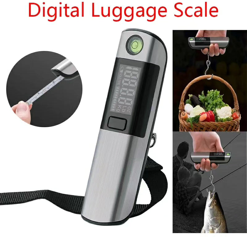 2 in 1 Portable Digital Luggage Scale BlackNov