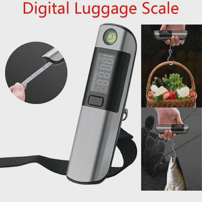 2 in 1 Portable Digital Luggage Scale BlackNov