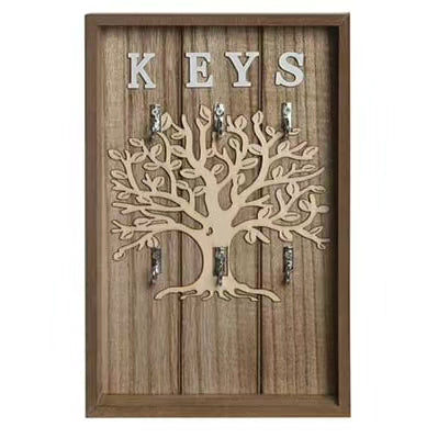 Family Tree Decorative Wooden Key Holder