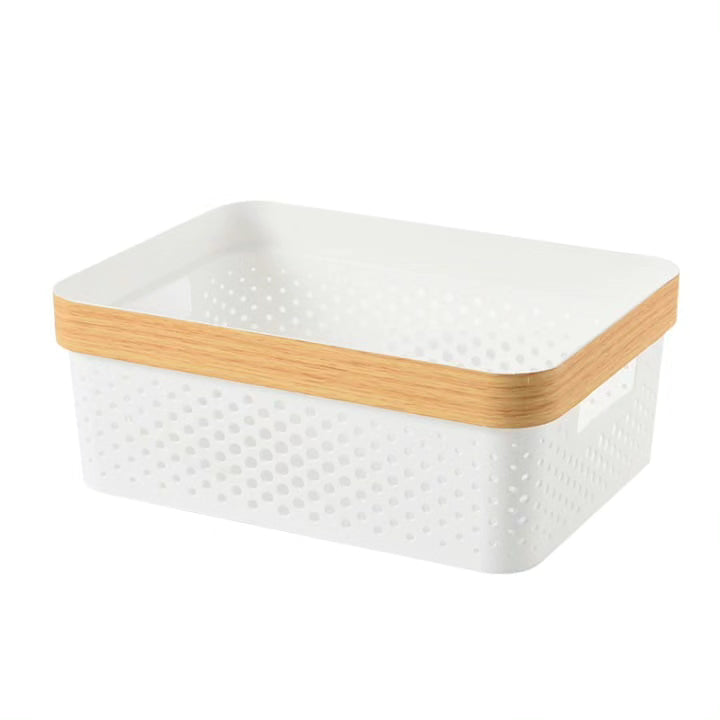 3pcs Multipurpose Storage Baskets with Goldish Lining