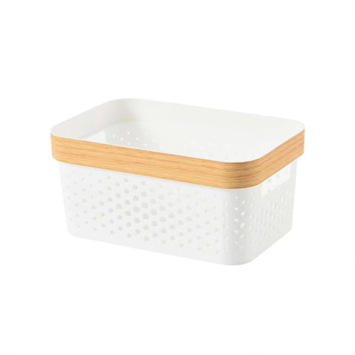 3pcs Multipurpose Storage Baskets with Goldish Lining