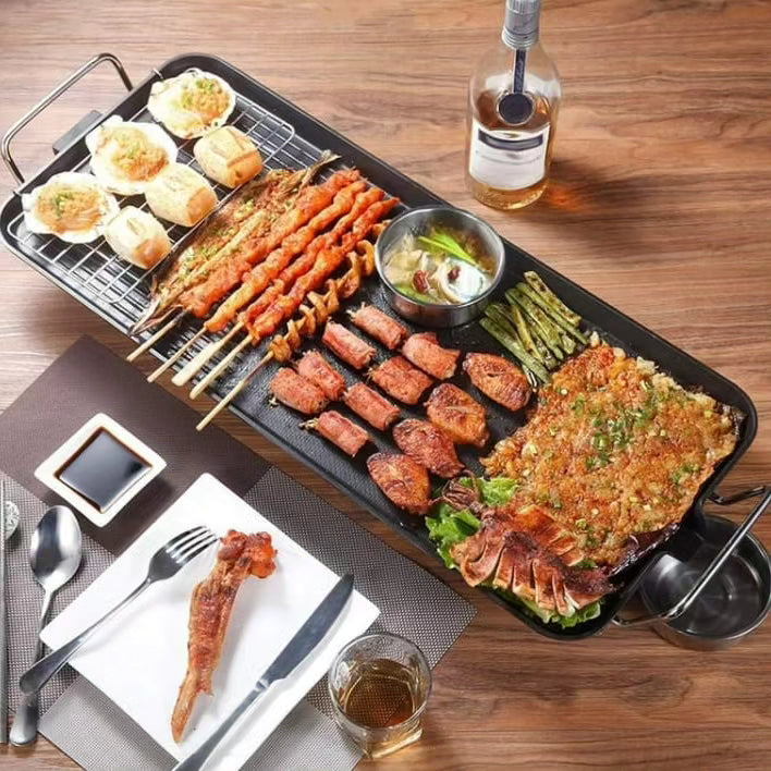 Electric BBQ Grill Pan