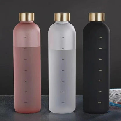 1Ltr BPA Free Frosted Plastic Water Bottle