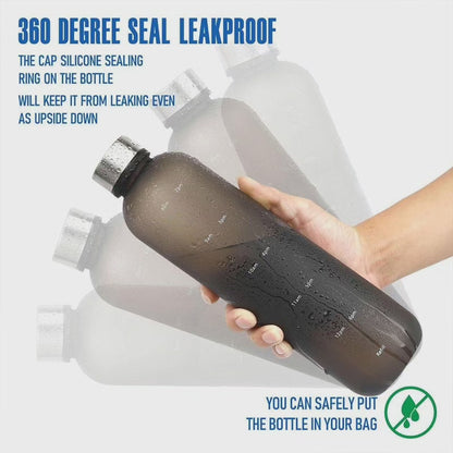 1Ltr BPA Free Frosted Plastic Water Bottle