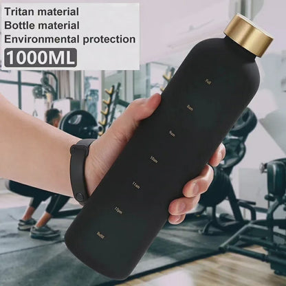 1Ltr BPA Free Frosted Plastic Water Bottle