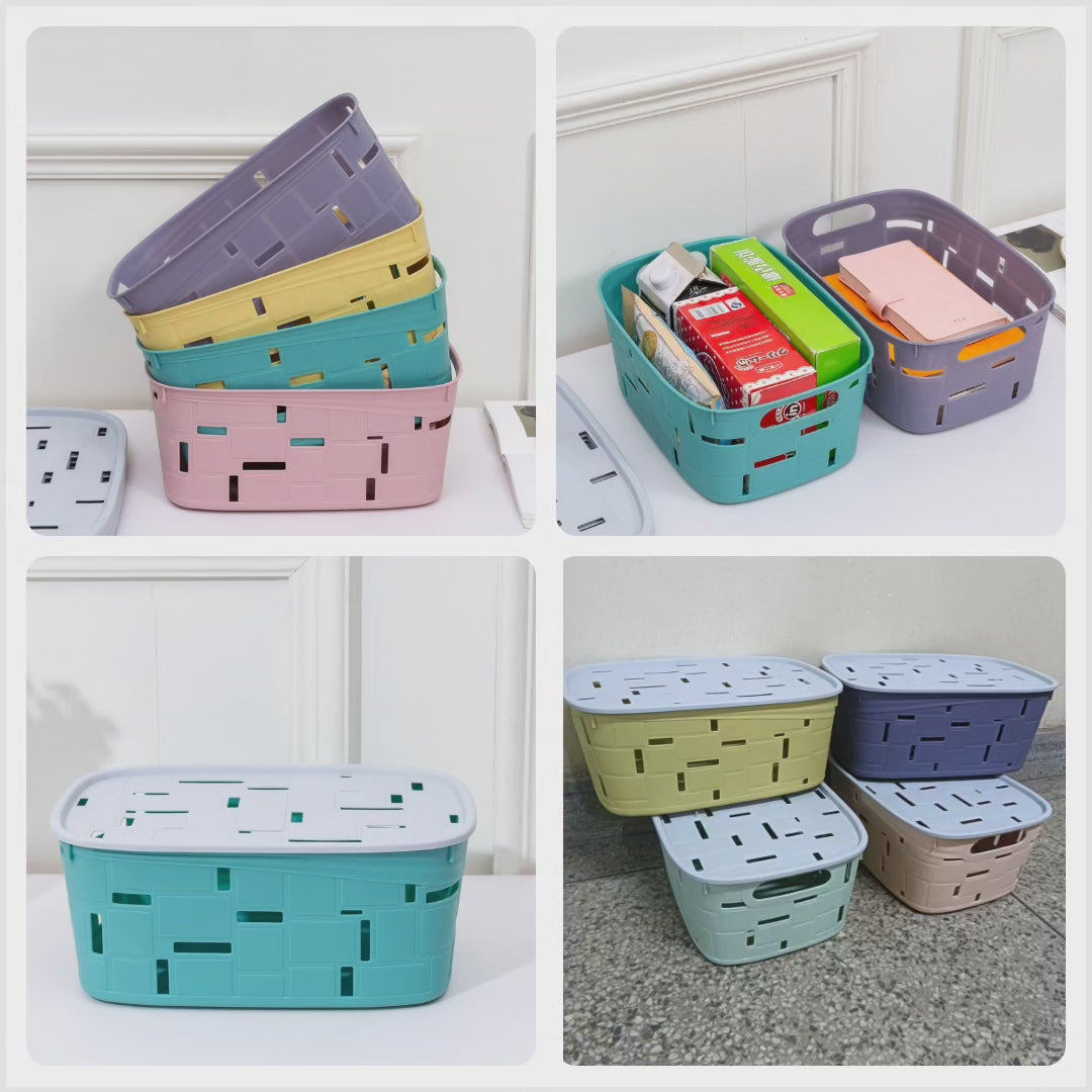 Multipurpose Storage Baskets with Lid