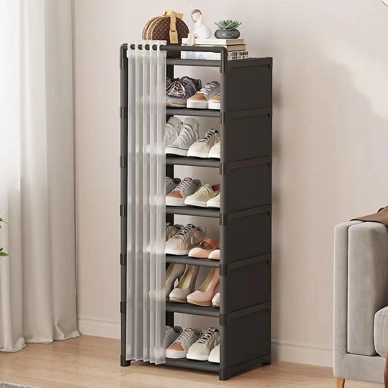 8 Layer Shoe Rack Organizer with Fabric Dustproof Cover