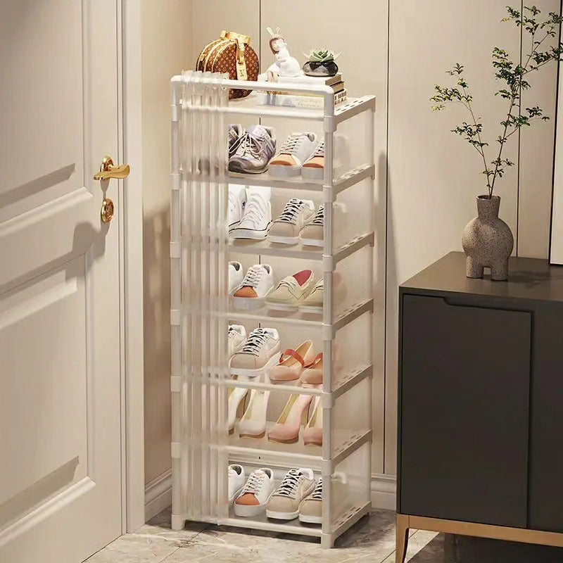 8 Layer Shoe Rack Organizer with Fabric Dustproof Cover