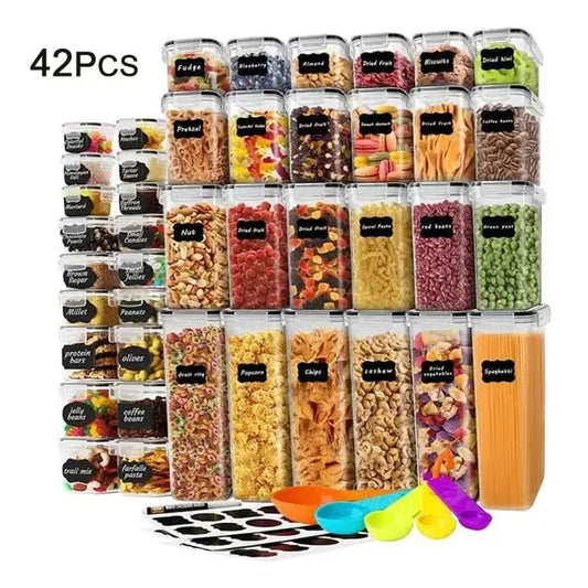 42Pc Airtight food containers