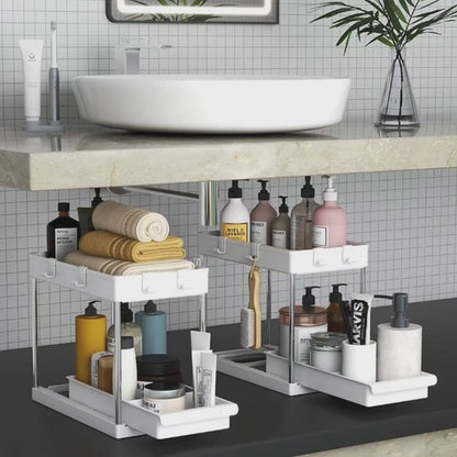 Under the sink organizer 2 tier Multipurpose organizer