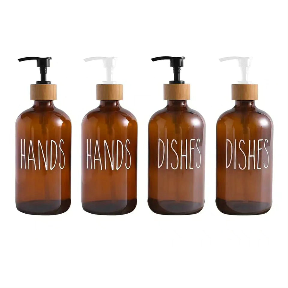 500ml Gold Clear Handwash Bottle