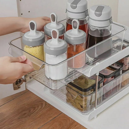 3 Tier Multi-functional Organizer with Clear Drawer Bins