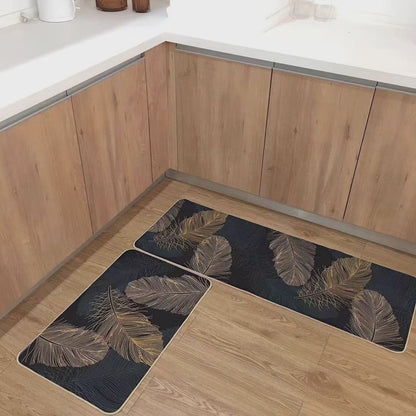 Kitchen mats with rubber anti-slip bottom