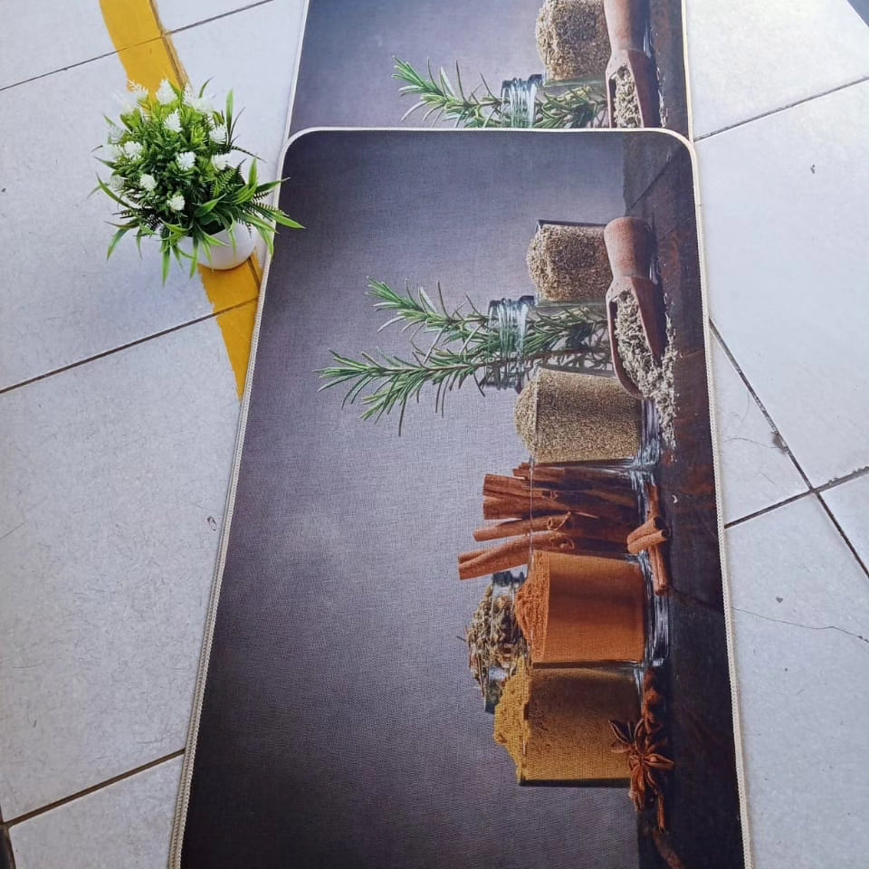 Kitchen mats with rubber anti-slip bottom