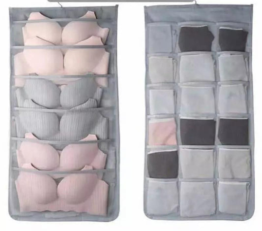 Double sided Undergarment storage organizer