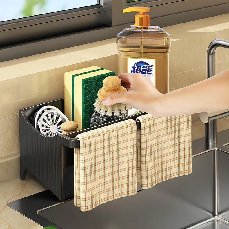 Automatic Drainage Sink Storage Rack