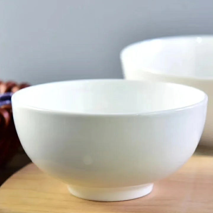 6pcs White Ceramic Bowls