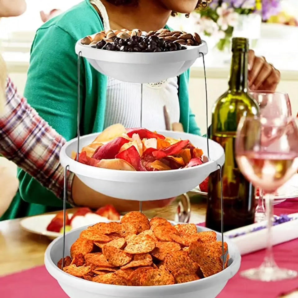 3 Tier collapsible bowls snack bowls