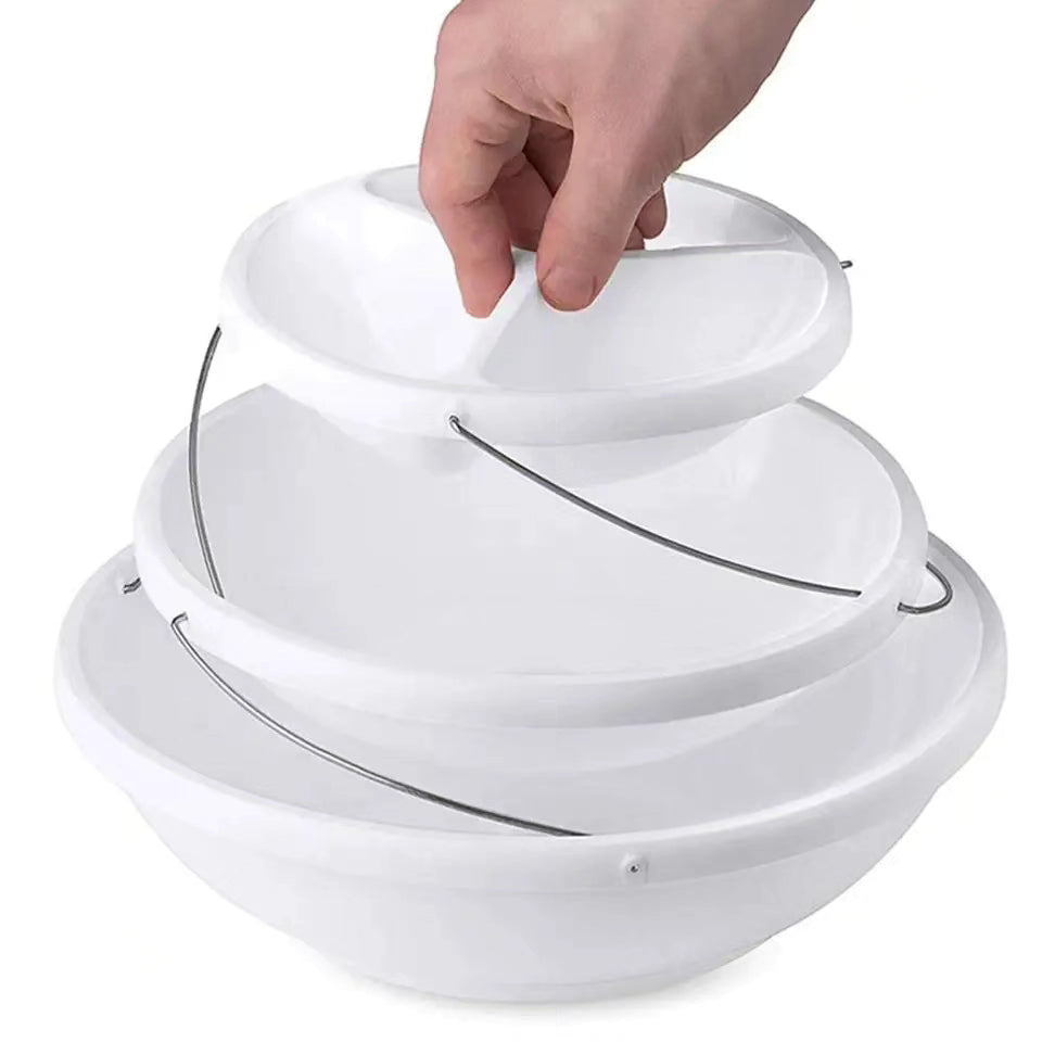 3 Tier collapsible bowls snack bowls