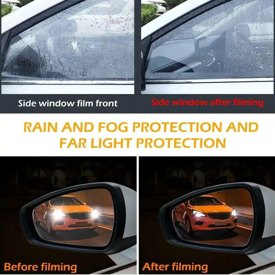 4pcs Car Window Anti For Rainproof Window Protective Film