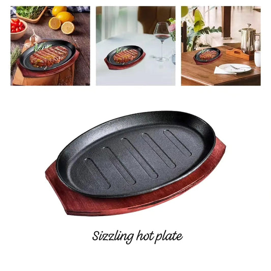 Sizzling hot plate