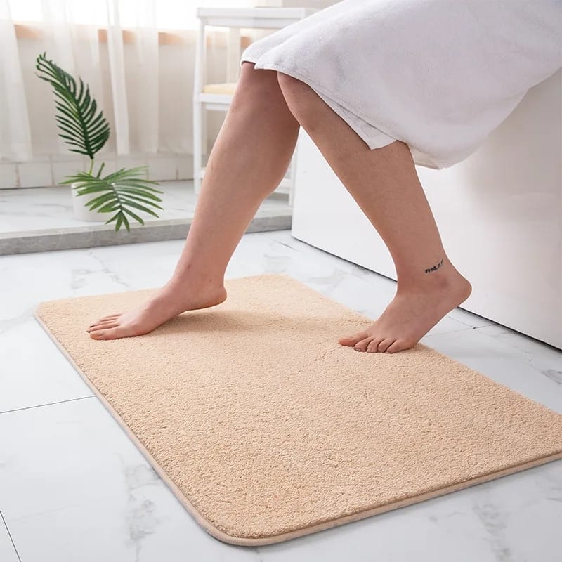 Bathroom door mat