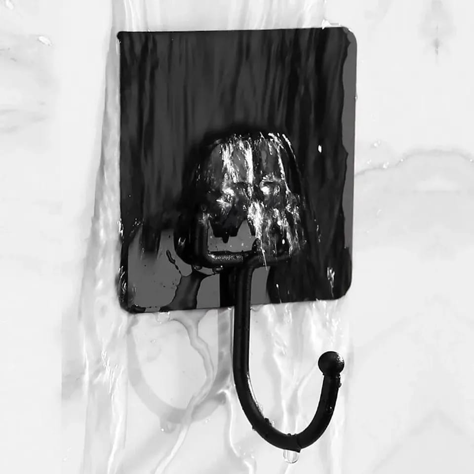 Black Transparent Multipurpose Adhesive Hooks