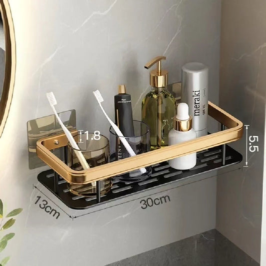 Aluminium alloy rectangular bathroom organizer