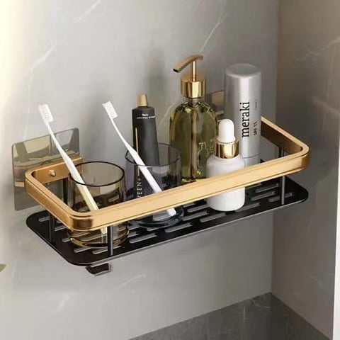 Aluminium alloy rectangular bathroom organizer