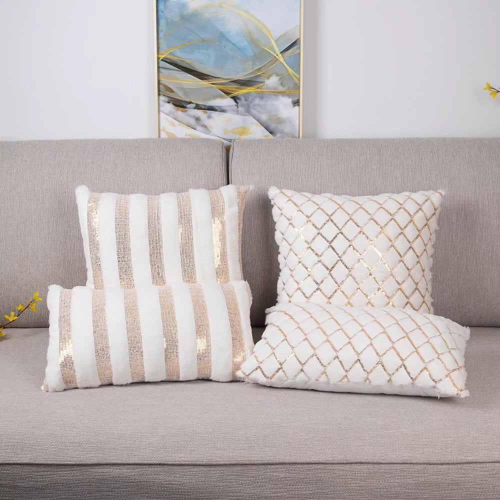 Pillow Cover/Golden Cushion Cover