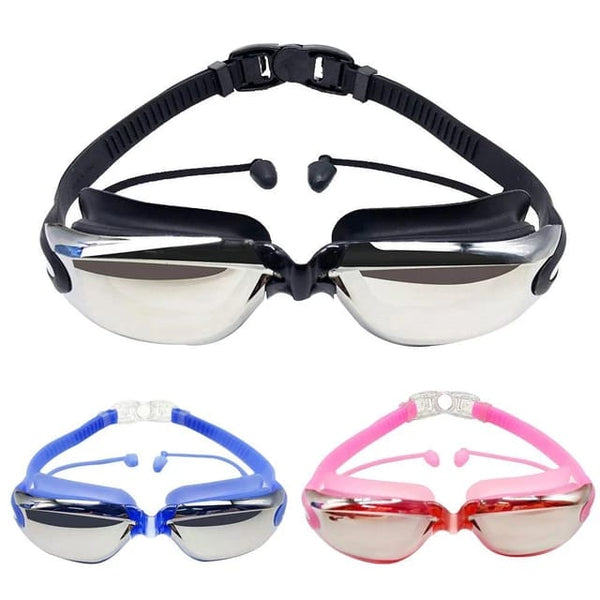 Anti-Fog Mirrored Swimming Goggles for Teens and Adults Gha