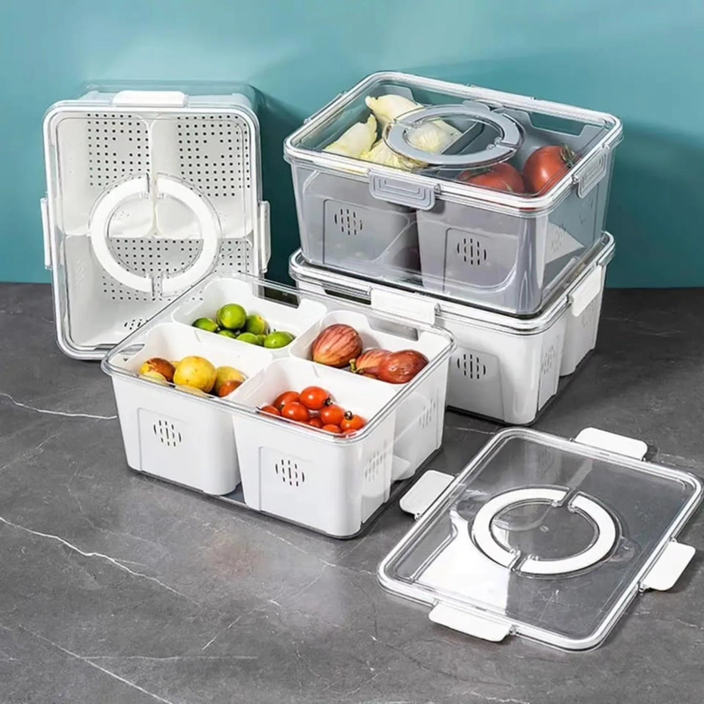 Stackable food containers