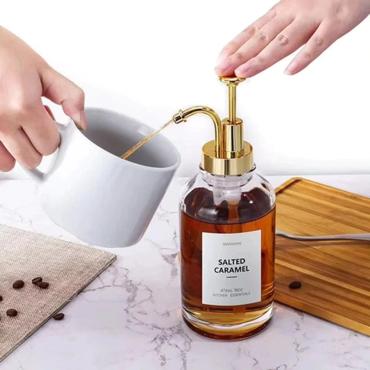 Coffee syrup dispenser