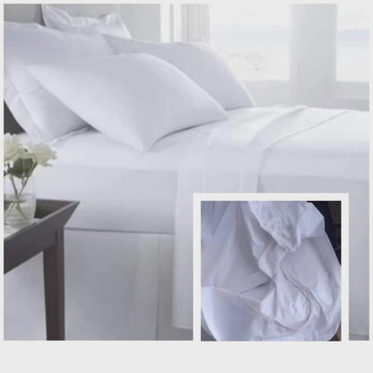 6*7 White fitted bedsheets