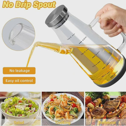 Borosilicate Glass Oil Bottle with Silicone Base