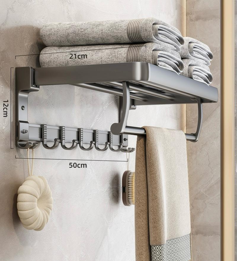 Heavy Duty Towel Organizer with Hanging Hooks