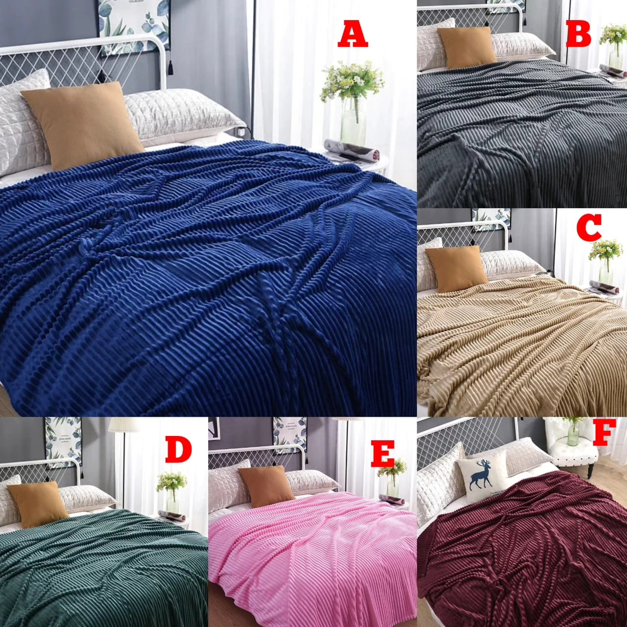 6*6 velvet fleece blanket