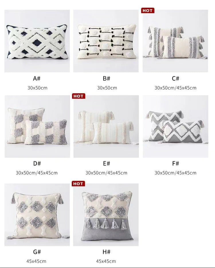 Tassels Style Pillow Covers