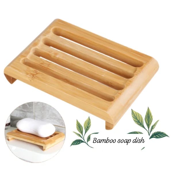 Wooden bamboo soap dish
