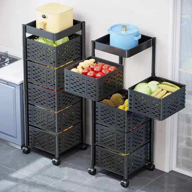 Heavy Duty 5 Tier Square Multi layer Basket