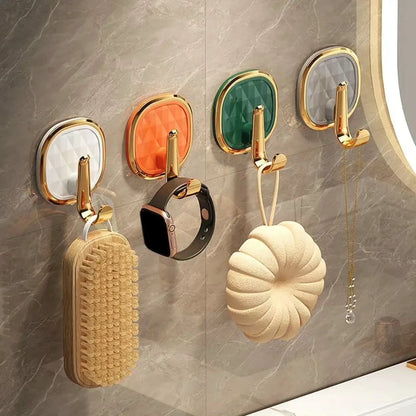 Punch Free Multifuntional Wall Hooks 5pcs Set