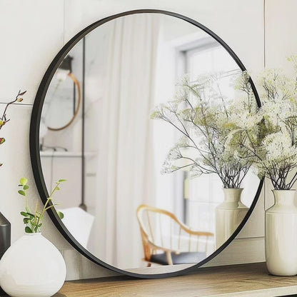 Contemporary round decor mirror