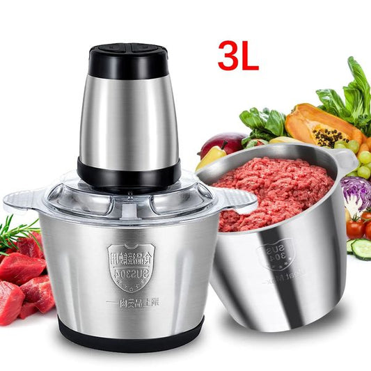 Electric vegetable and meat grinder