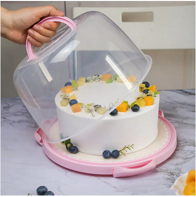 Plastic Cake Carrier and Display Tray