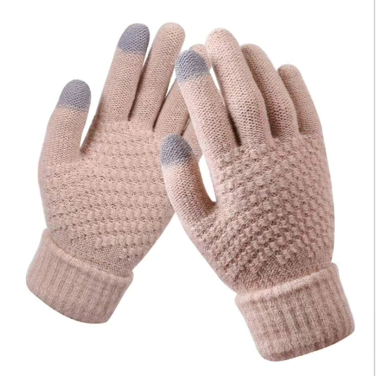 Touch screen winter gloves pair