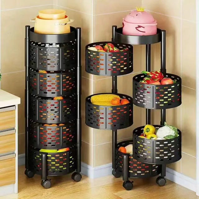 Heavy Duty 5 Tier Round Storage Rack – GEM HOME