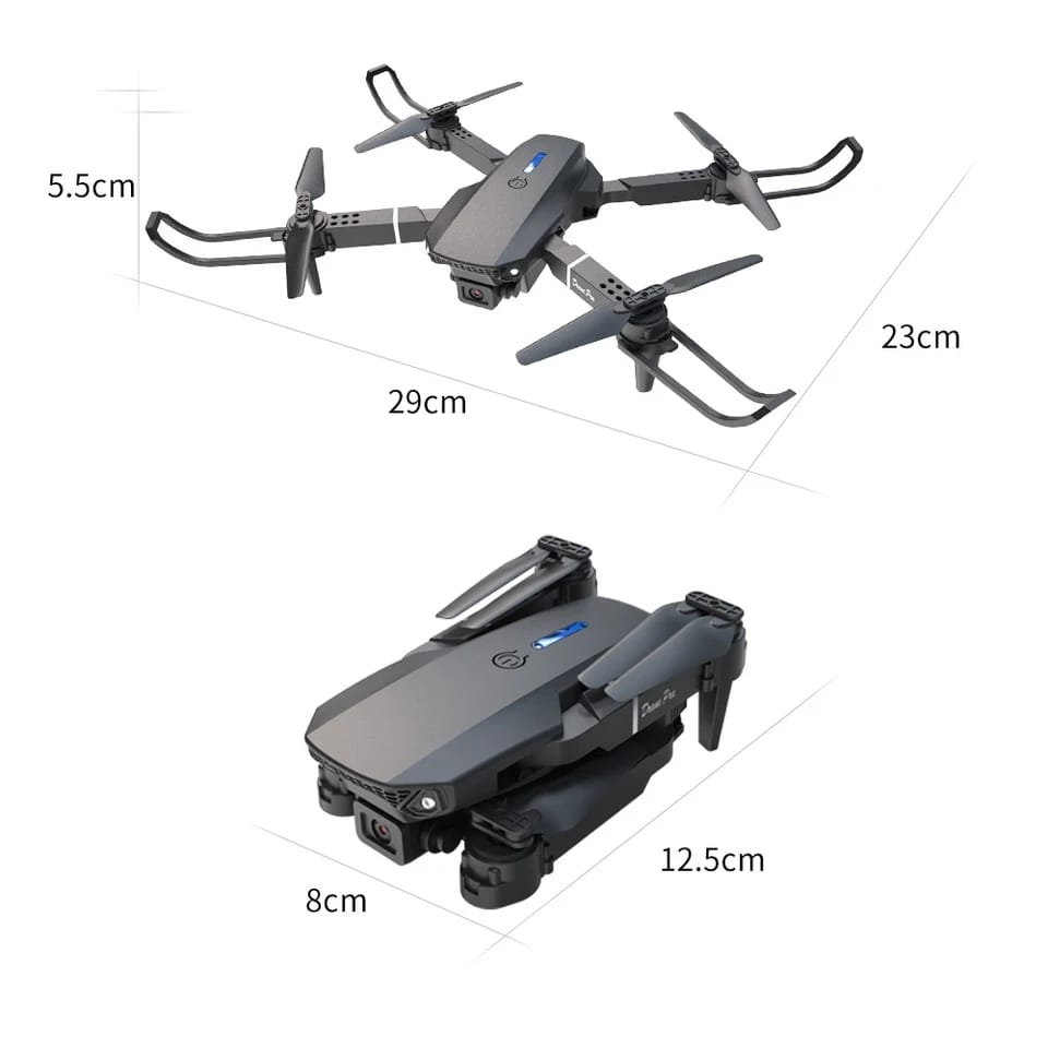 Rotating Foldable Aerial Camera Drone Toy BlackNov