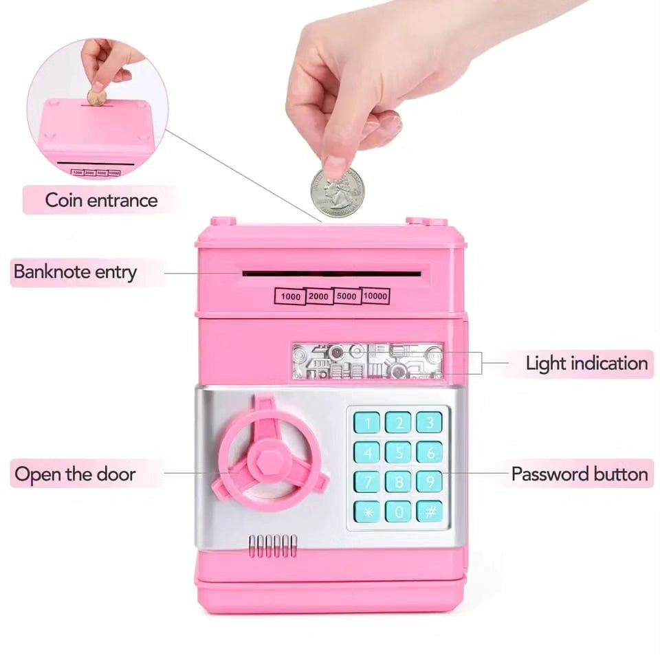 Electronic Kids Saving Piggy Bank BlackNov