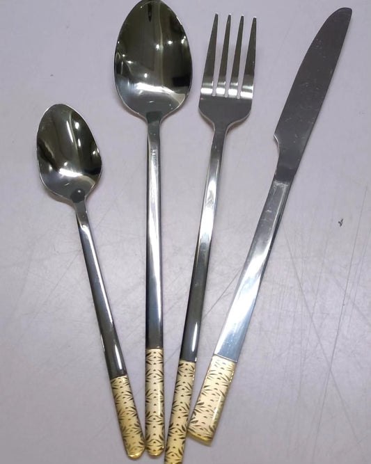 Gold tip cutlery set