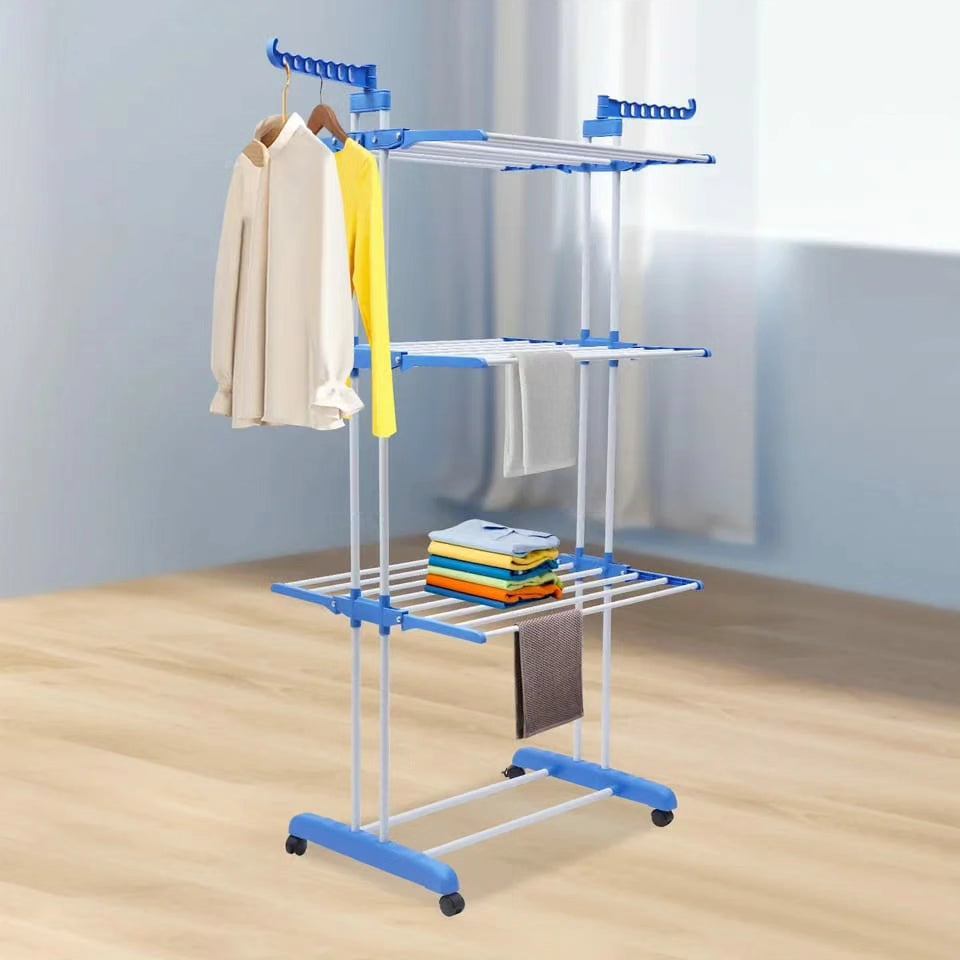 4 Tier Foldable Clothes Drying Rack Stand